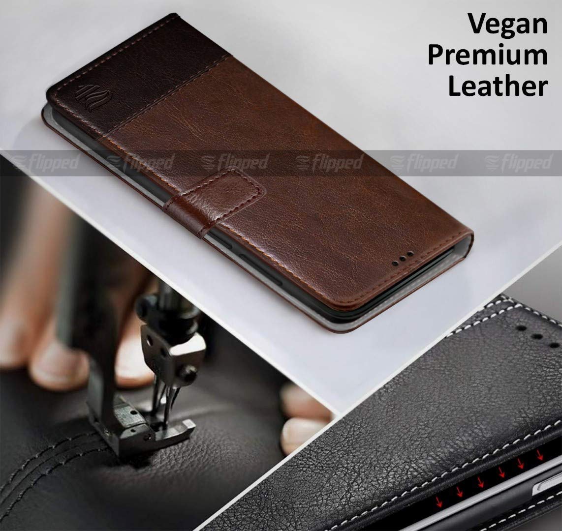 FLIPPED Vegan Leather Flip Case for OnePlus 8 Pro -3