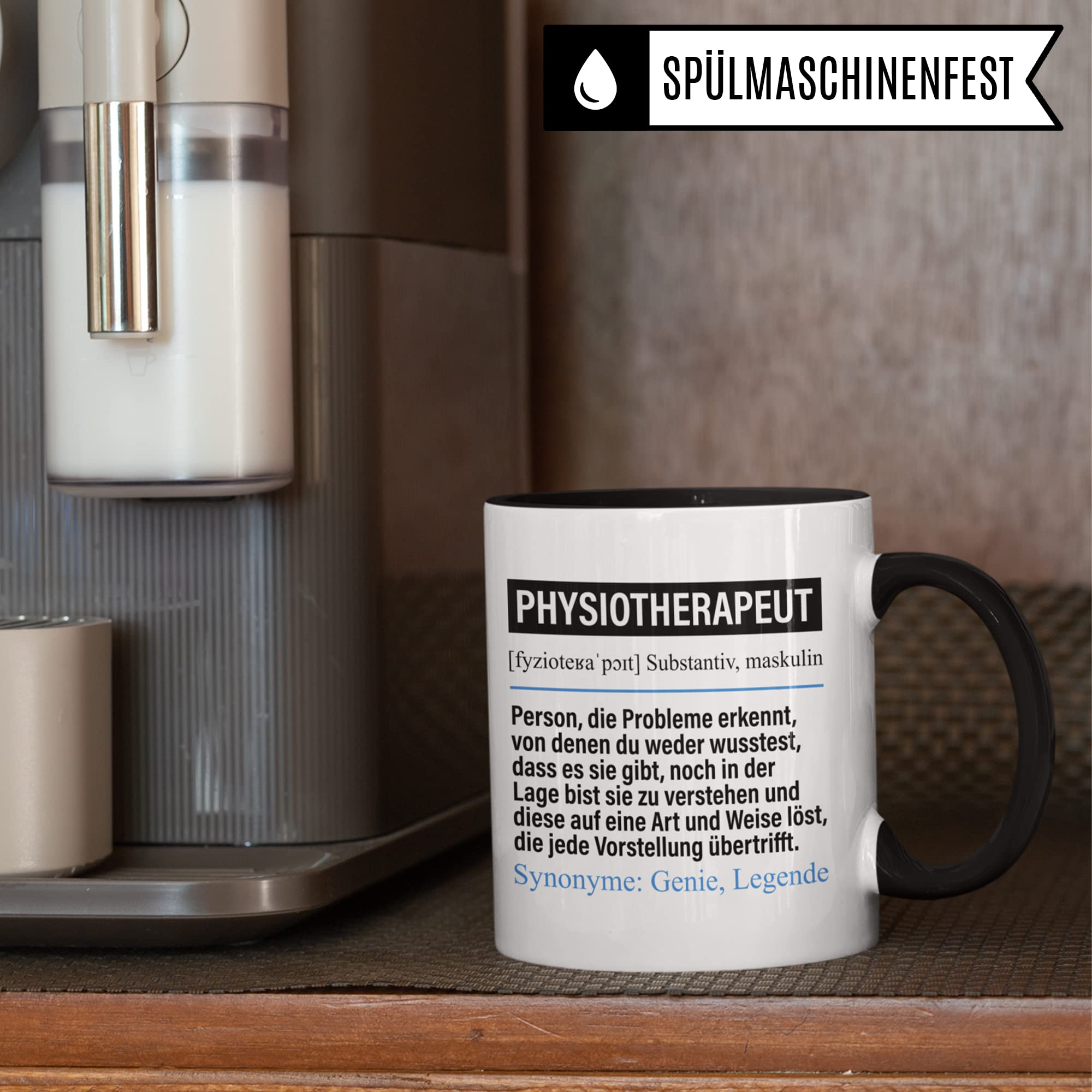 Pagma Tazza Da Caffè Per Fisioterapista Con Stampa Umoristica, 330 Ml, Idea Regalo Per Fisioterapisti, Stampata Su Entrambi I Lati