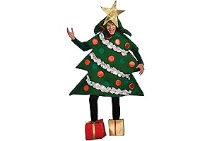 Rubie's Adult Christmas Tree Costume With Present Shoe Covers: Festive and Oh-So-Perfect for Holiday Merriment