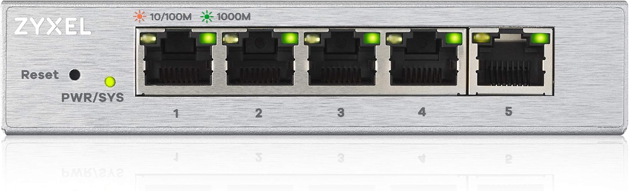 Zyxel 5-Port Gigabit Web Managed Switch,, UK Plug [GS1200-5]