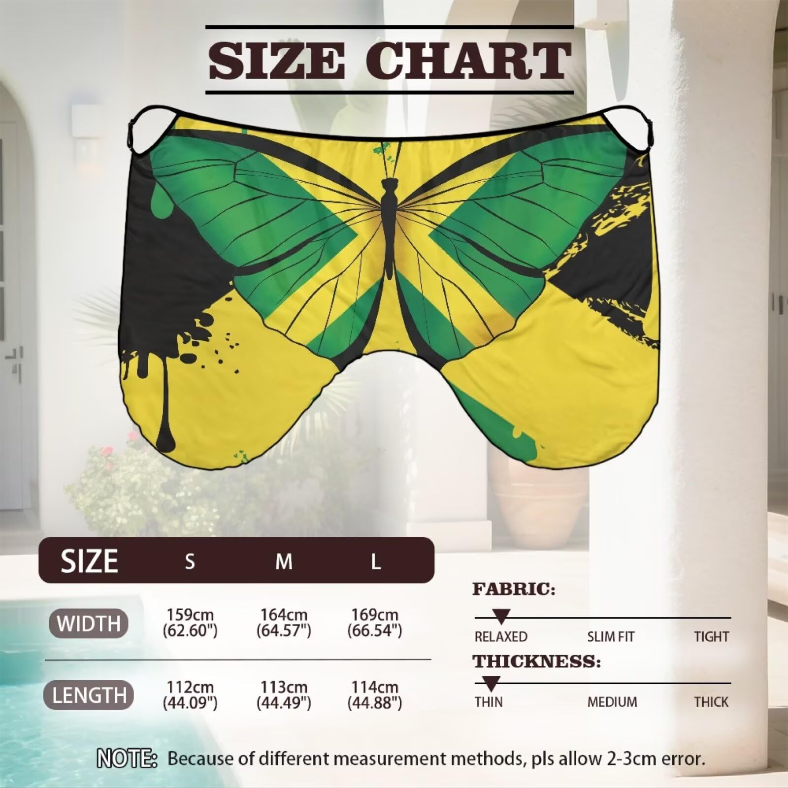 2025 Schmetterlings-Sarong-Wraps für Damen, Hawaii Must Haves S, M, L