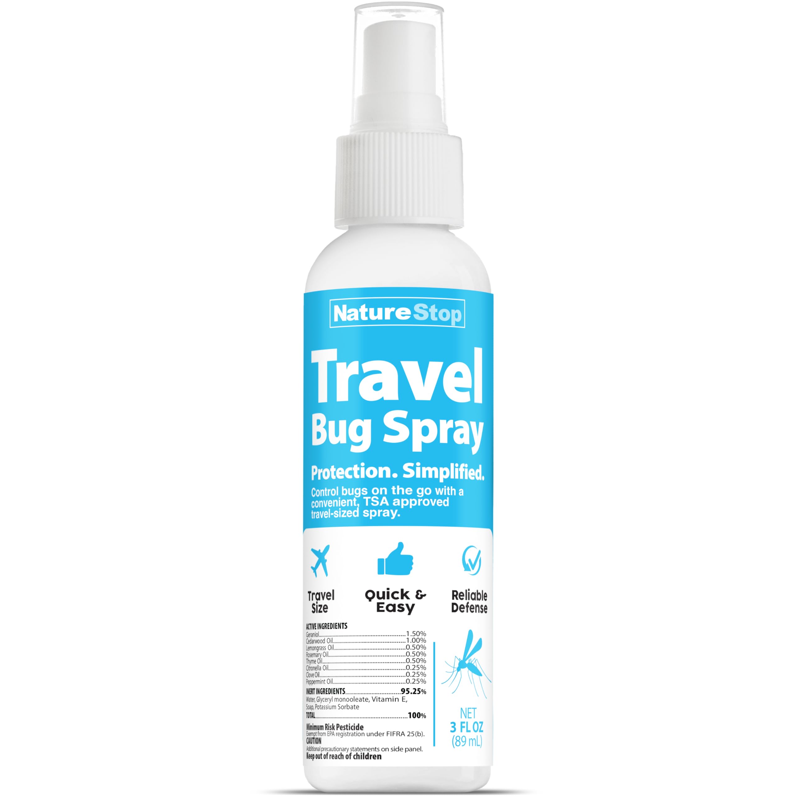 NatureStop Travel Bug Spray 3oz