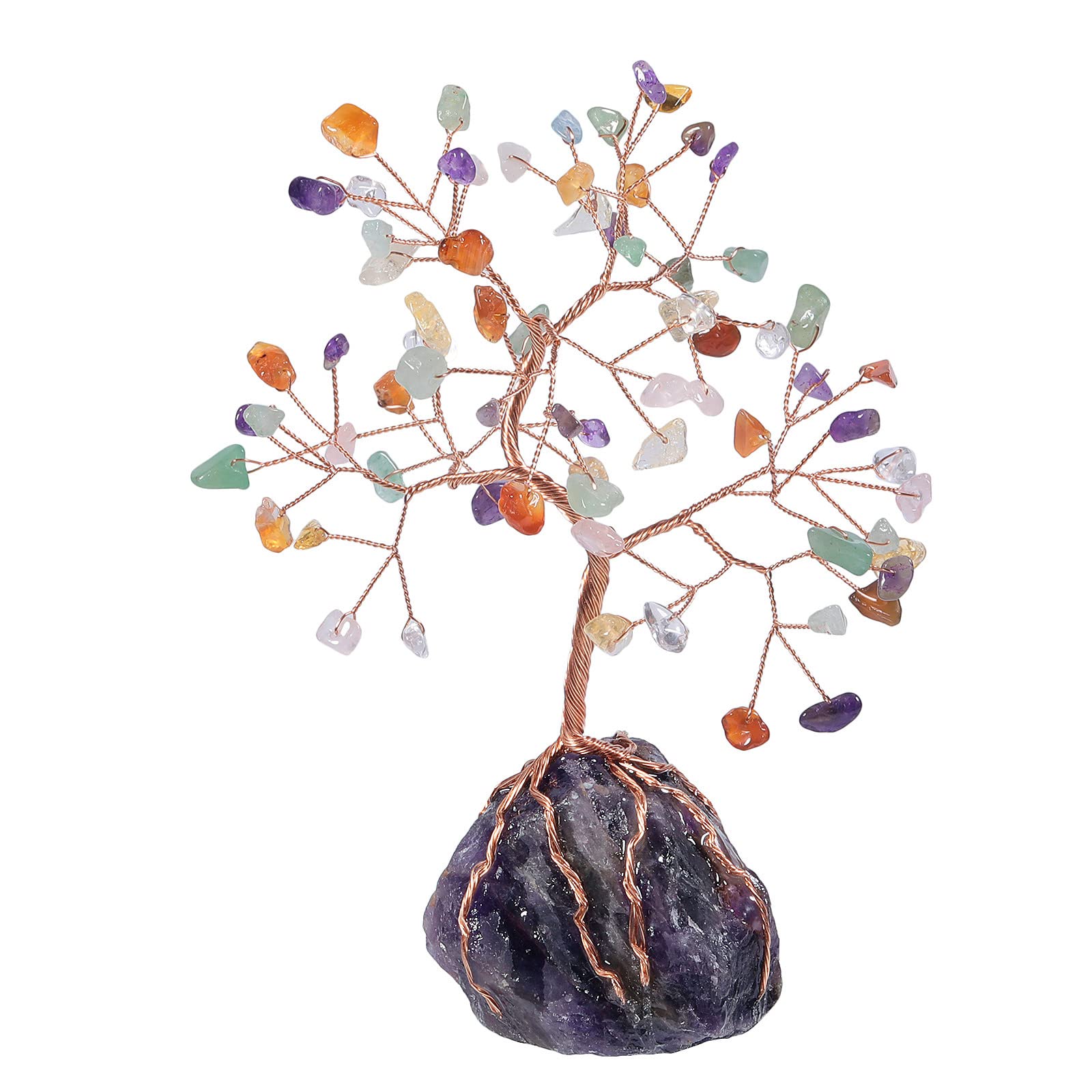 Arbre en cristal améthyste rockcloud anti-stress pour chasser les mauvaises énergies du bureau