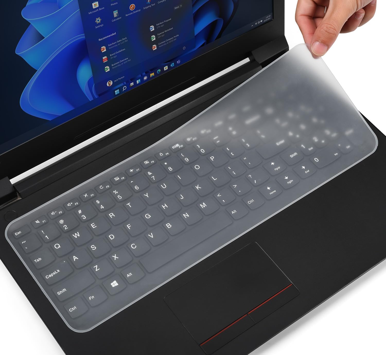 Universal Keyboard Cover Protector Skin for 15" 15.6" 16" inch Laptop Notebook, Ultra Thin MacBook HP Dell Lenono ASUS 15 15.6" Waterproof Dustproof Keyboard Protector Skin(13.7" x 5")