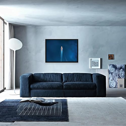 Miniatura 7 de Marco de 18 x 24 pulgadas, opciones de visualización vertical y horizontal, marco de fotos negro, plexiglás premium y marco de póster delgado. Ideal