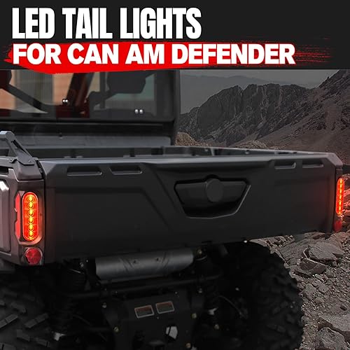 Miniatura 2 de A & UTV PRO Luz trasera LED para Can Am DefenderDefender MAX HD5 HD8 HD10 2016-2020, luz de rotura UTV, luz de marcha atrás, accesorios de montaje