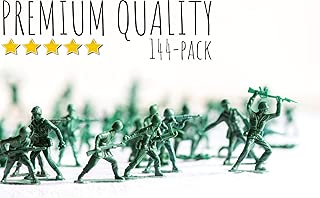 Classic Green Army Men Toy Soldiers (Package of 144) - coolthings.us