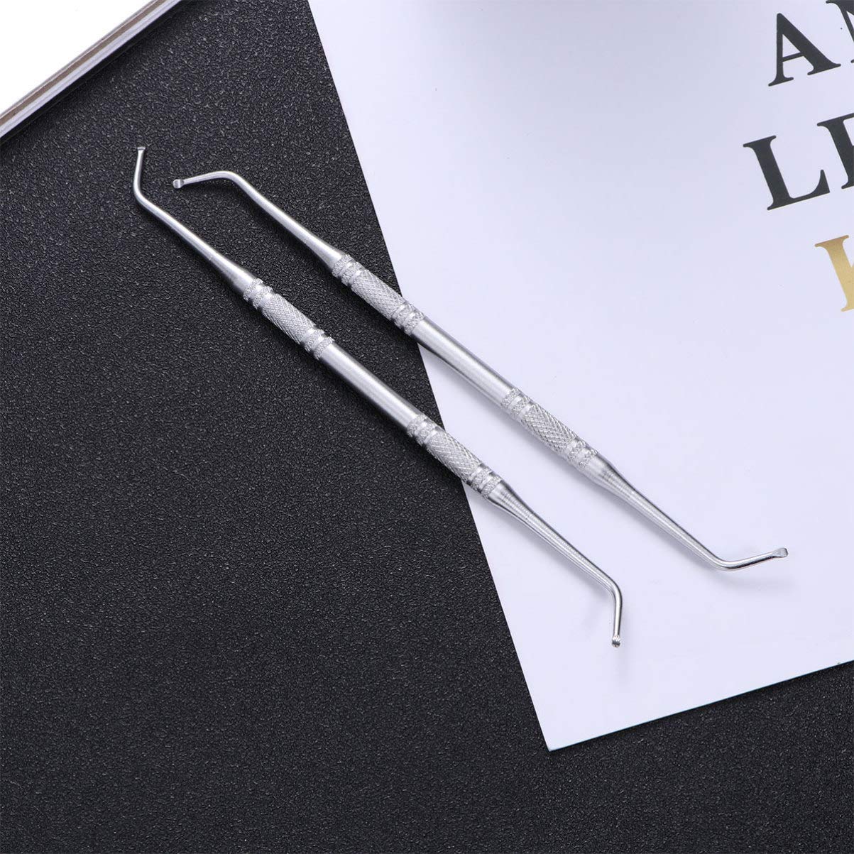 HONMEET Cuticle Peeler Scraper Tool Portable Nail Shaving Spoon for Family Use