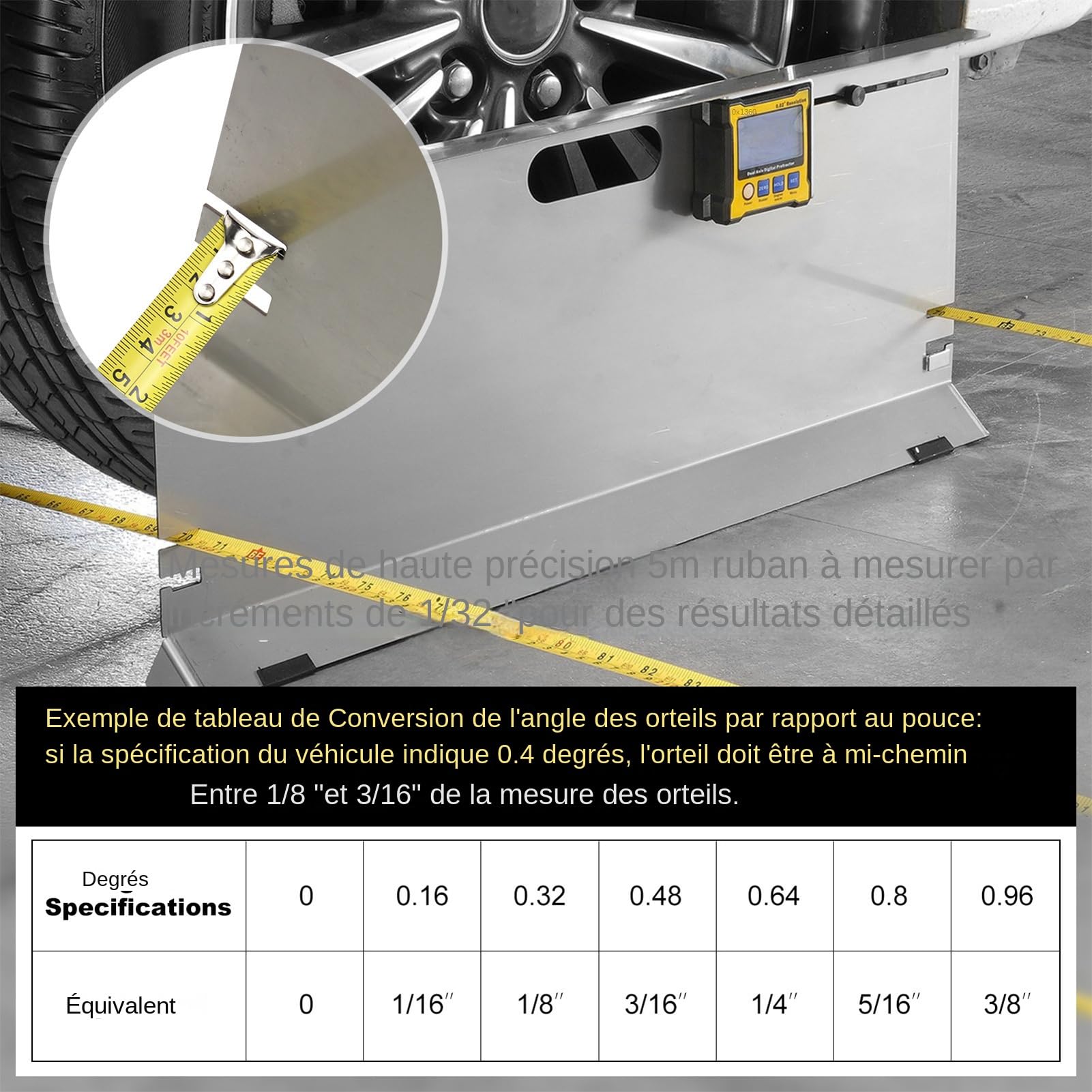 Strumenti Allineamento Auto Piastra Rapida di precisione per misurazione e