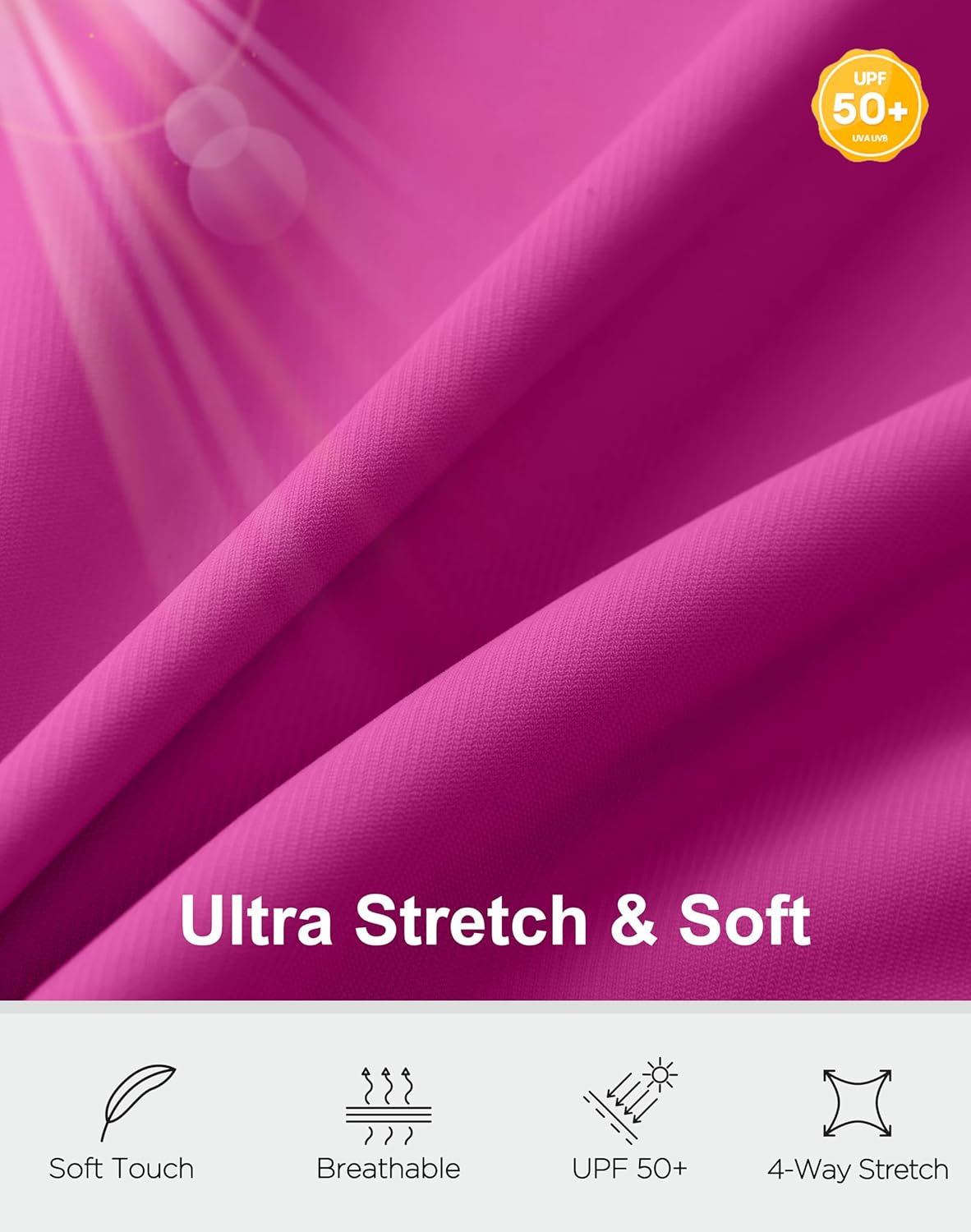 Soothfeel Women's Athletic workout Jacket Lightweight UPF 50+ Long Sleeve Sun Protection Shirts Zip Up Cropped Hiking Tops - Image 5