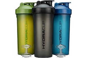 3 Pack 45 oz Shaker Bottles for Protein Shakes