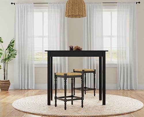 Miniatura 4 de Carolina Chair & Table Tavern - Mesa rectangular de bar, elegante acabado en varios pasos, 4 patas rectas, muebles de madera maciza, mesa