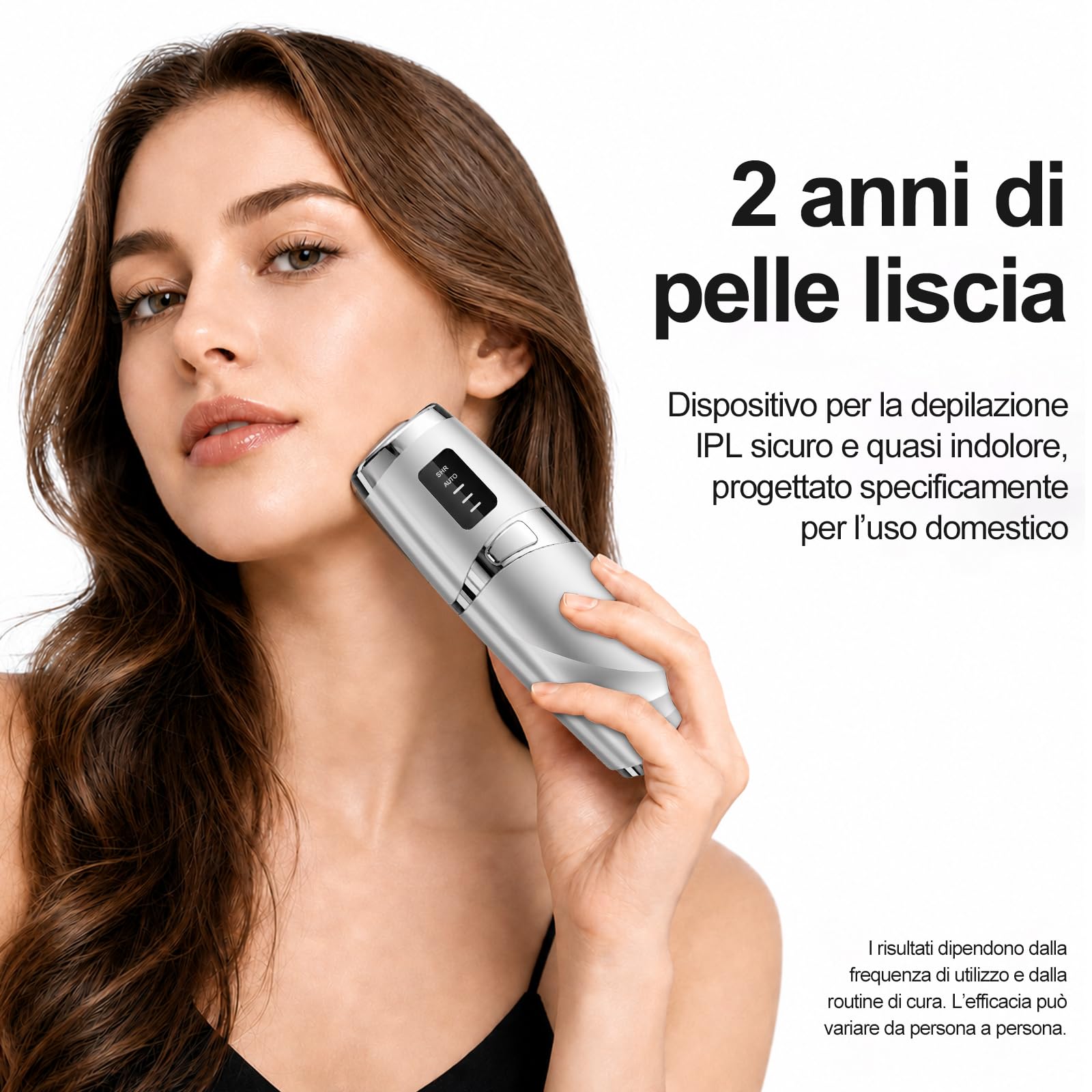Epilatore a Luce Pulsata con 999.999 Flash, Tecnologia Laser Indolore, 3 Livelli di Energia, Depilazione per Donne e Uomini, Ideale per Corpo, Ascelle, Zona Bikini