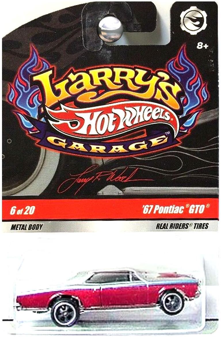 Hot Wheels 2009 Larry's Garage 1:64 Scale #6/20 '67 PONTIAC GTO with Real Riders Tires Collectible Car