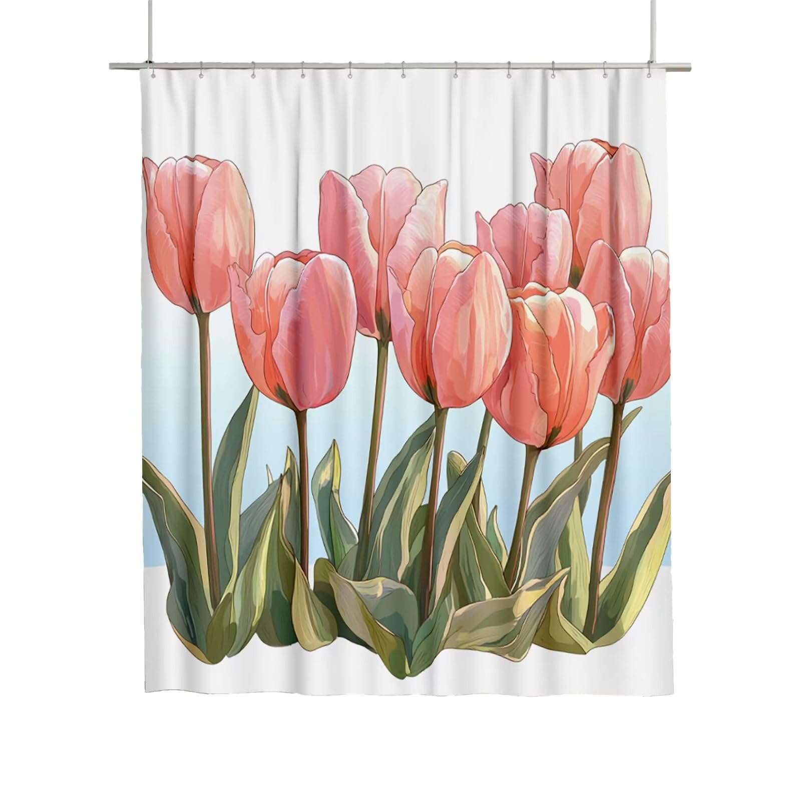 Rideau de douche 180x180 cm avec ourlet lesté anti-adhérence Q-98