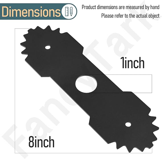 2 Pack 638006008 Heavy Duty 9 inch Edger Blade for Ryobi RY13050 Edger