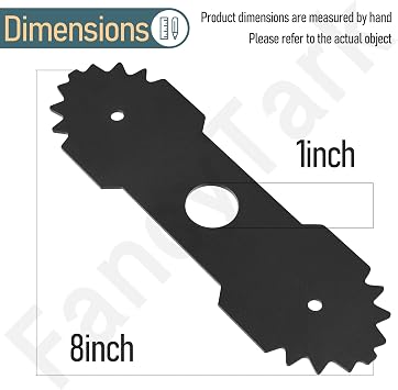 2 Pack 638006008 Heavy Duty 9 inch Edger Blade for Ryobi RY13050 Edger