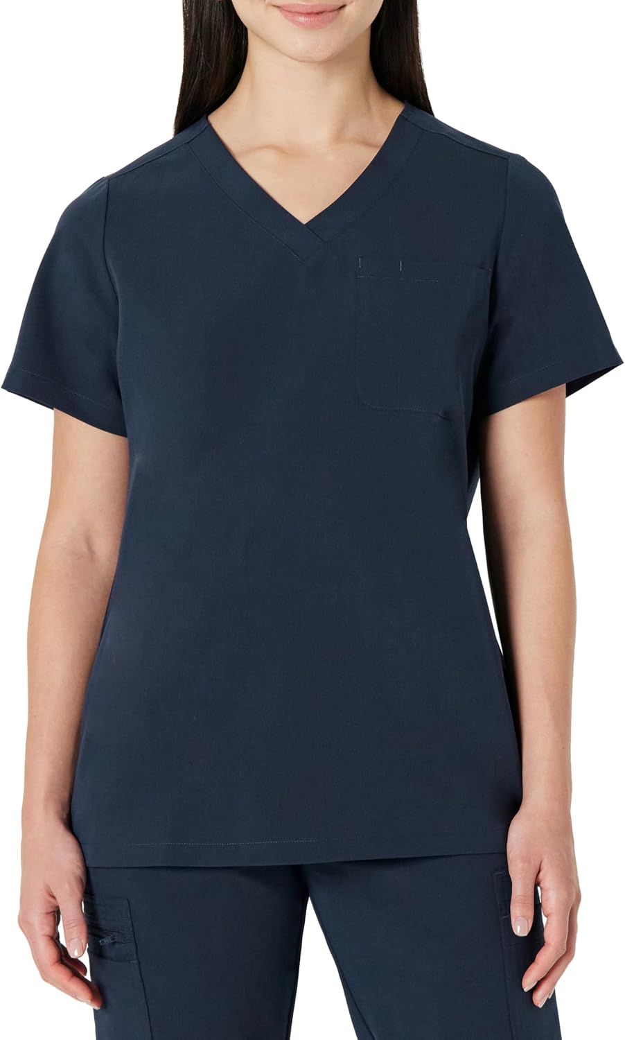 Amazon Basics Women's Scrubs V-Neck Top with Pockets