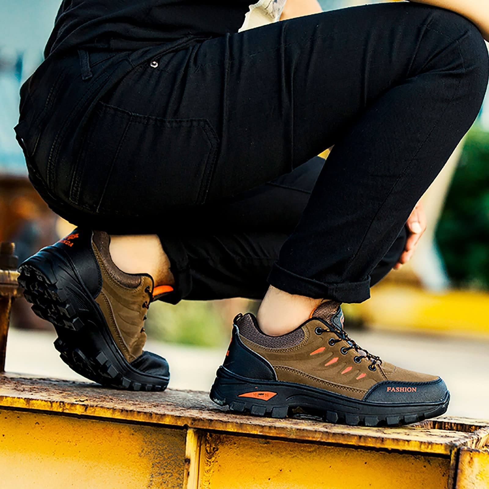 Wanderschuhe Herren Wasserdicht Atmungsaktiv, Trekkingschuhe Rutschfest
