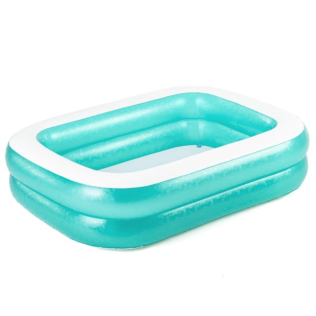 Bestway 54150 Family - Piscina Hinchable para niños, 200 x 146 x 48 cm, Color Azul