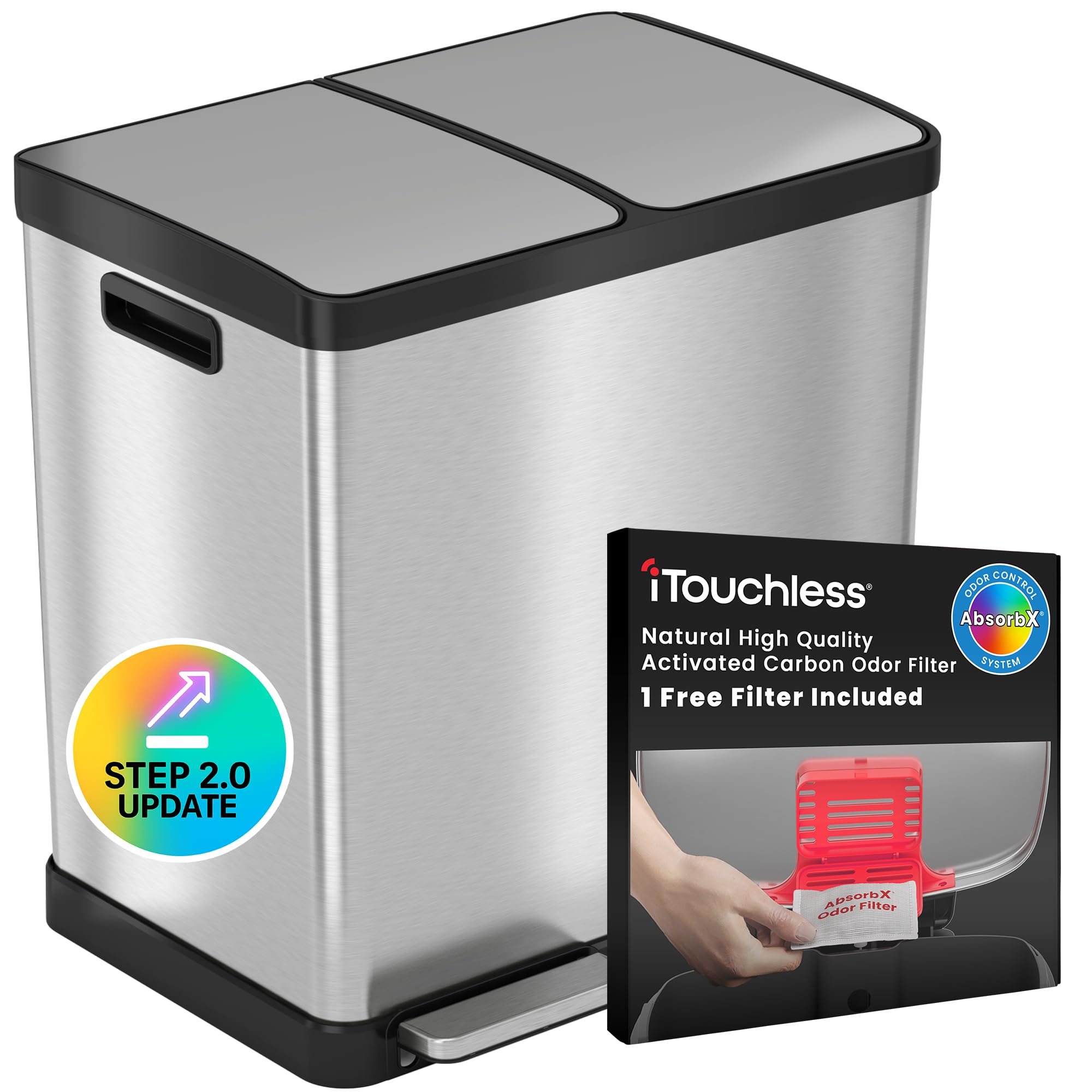 Amazon.com: iTouchless 60 Liter / 16 Gallon Step 2.0 Technology