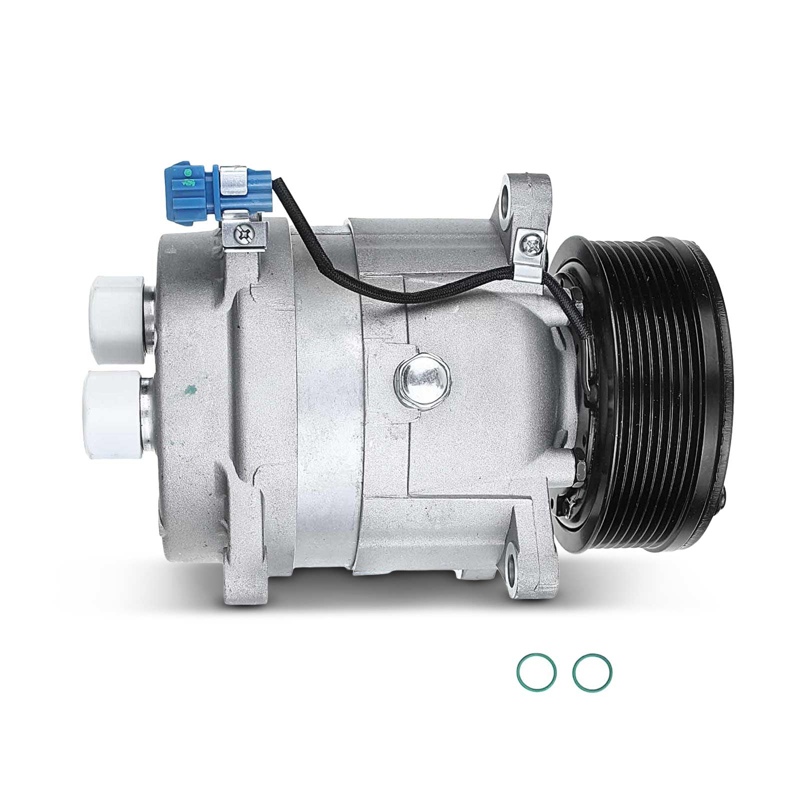 Frankberg Klimaanlagen Kompressor mit Kupplung Kompatibel mit Golf III 1H1/1E7 Golf III Variant 1H5 V.e.n.t.o 1H2 Ibiza II 6K1 Replace# 1H0820803J, Öl vorbereift