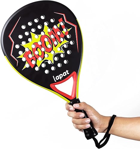 Miniatura 6 de Raqueta de pádel con bolsa de cubierta, superficie de carbono con espuma viscoelástica EVA, raquetas de pádel ligeras, tenis POP