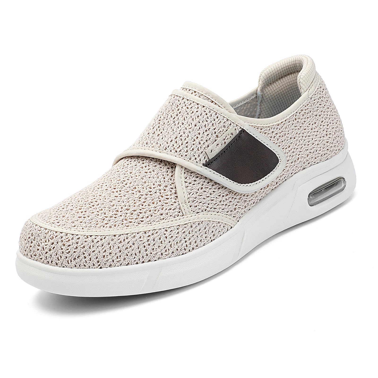 Męskie buty do chodzenia z szerokimi noskami spuchnięte stopy buty ulga w bólu stóp regulowane zamknięcia szerokość chodzenie obrzęk ortopedyczny zapalenie stawów