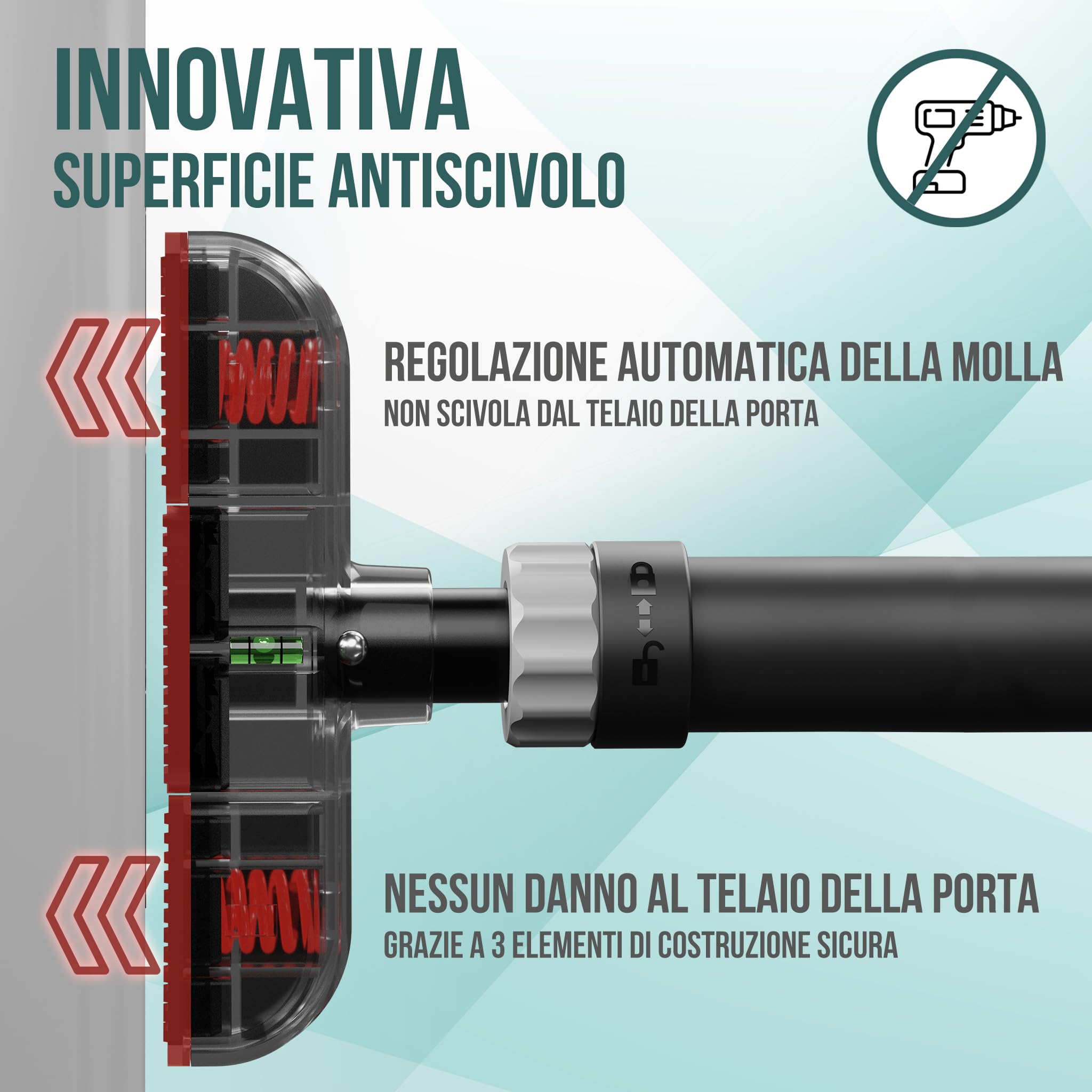 PULLUP & DIP barra per trazioni senza trapano con stazione di immersione - barra per porte con barra immersioni - estensione della barra per immersioni per la casa - set per trazioni per calisthenics