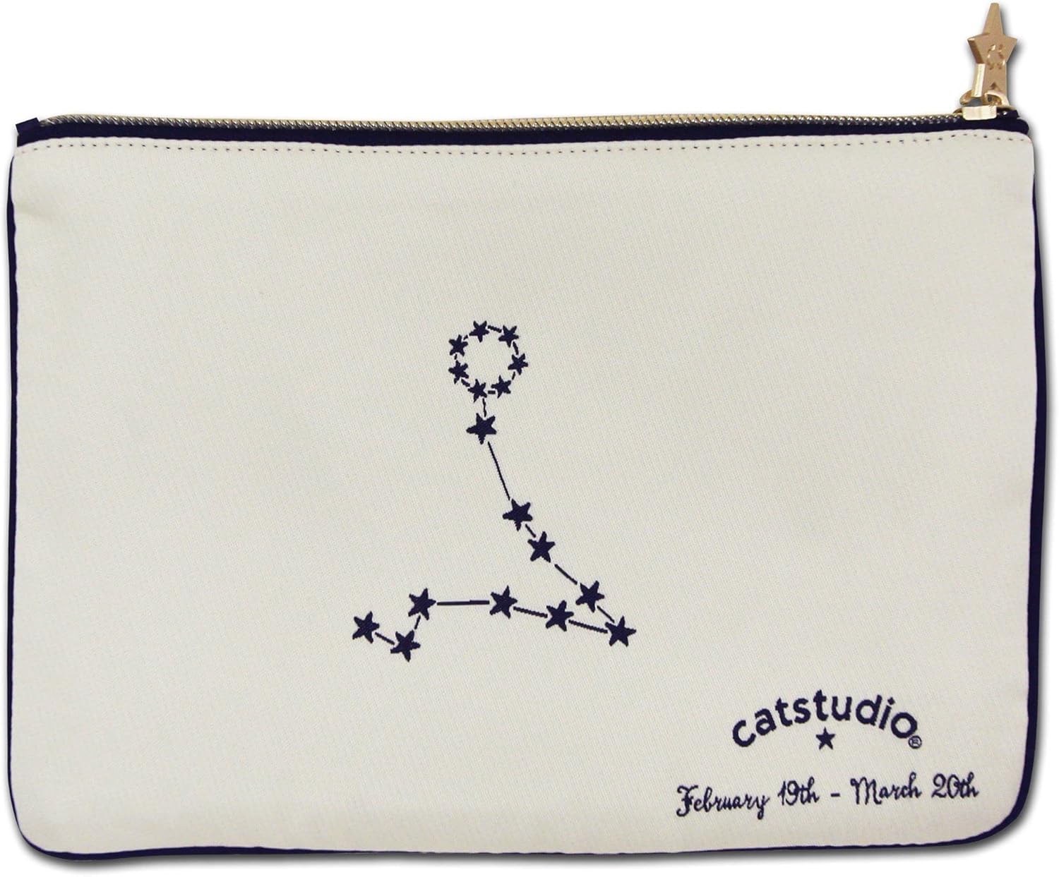 Catstudio Astrology Zipper Pouch, 5x7 Travel Toiletry Bag, Makeup Bag, Dog Treat Pouch, or Travel Purse