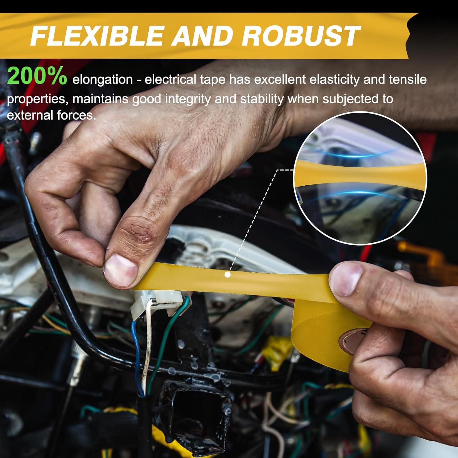 Avery Dennison Electrical Tape, General Use/Professional Grade PVC Electric Tape, UL/CSA Listed Vinyl Tape, 10 Rolls ¾ in x 66 ft Yellow(EE-100) + 10 Rolls ¾ in x 66 ft Yellow(Pro-36C)