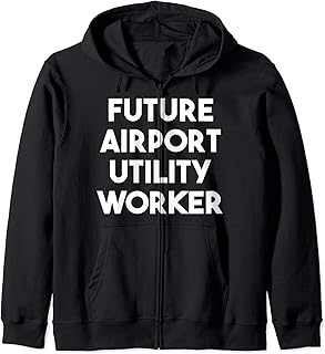Future Airport Utility Worker Zip Hoodie