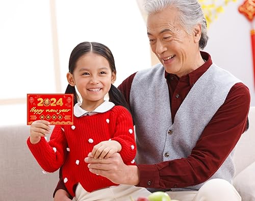 Miniatura 6 de WhatSign Tarjetas de año nuevo chino 2024 Año del Dragón Tarjetas de Año Nuevo Feliz Tarjetas de Año Nuevo Lunar Tarjetas de Año Nuevo Chino Regalos