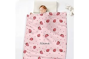 Personalized Strawberry Baby Blanket: A Cherished Keepsake for Your Little One