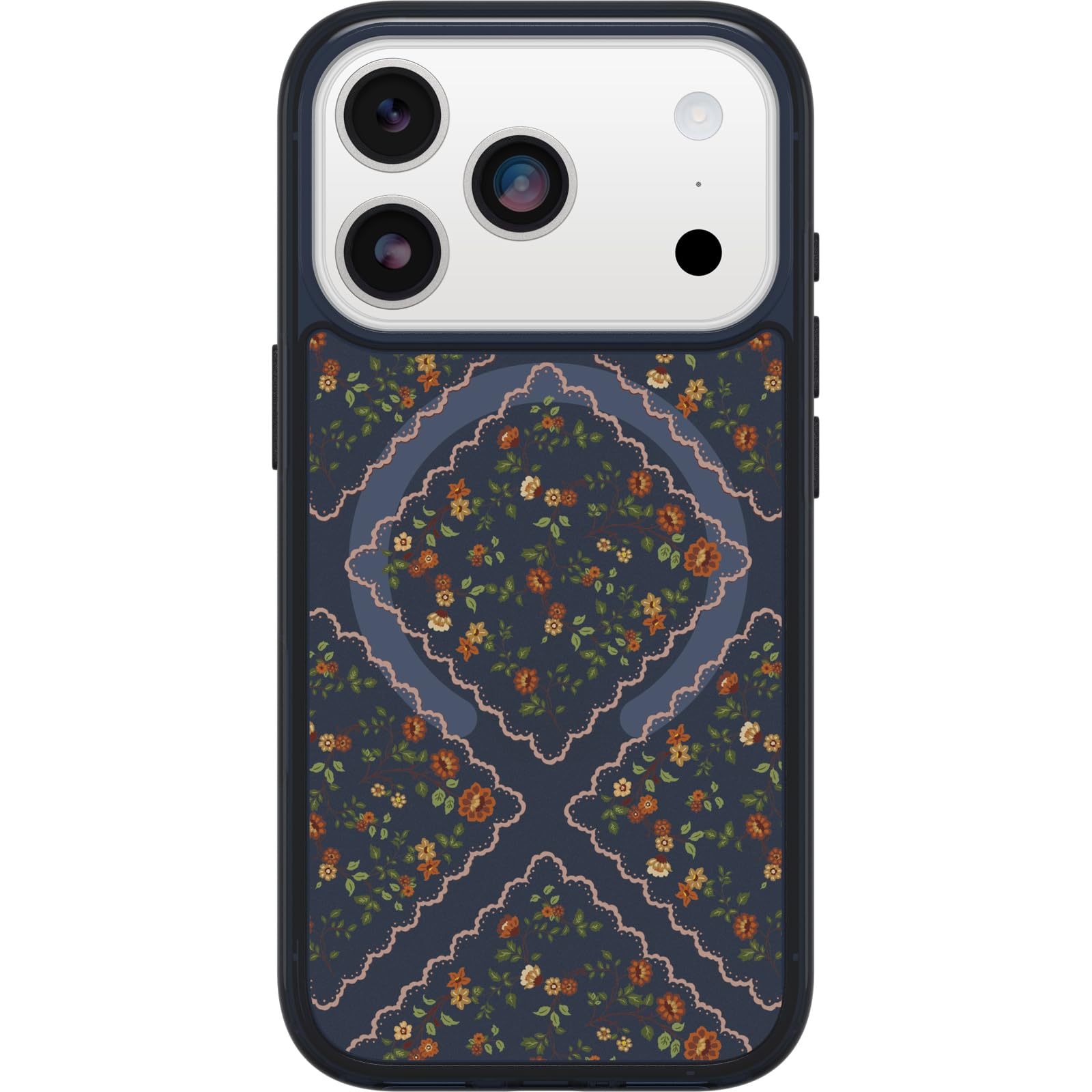 OtterBox Funda Transparente para iPhone 17 Pro Symmetry Series - Romance Floral - Funda de Silicona Ultrafina y Elegante para iPhone