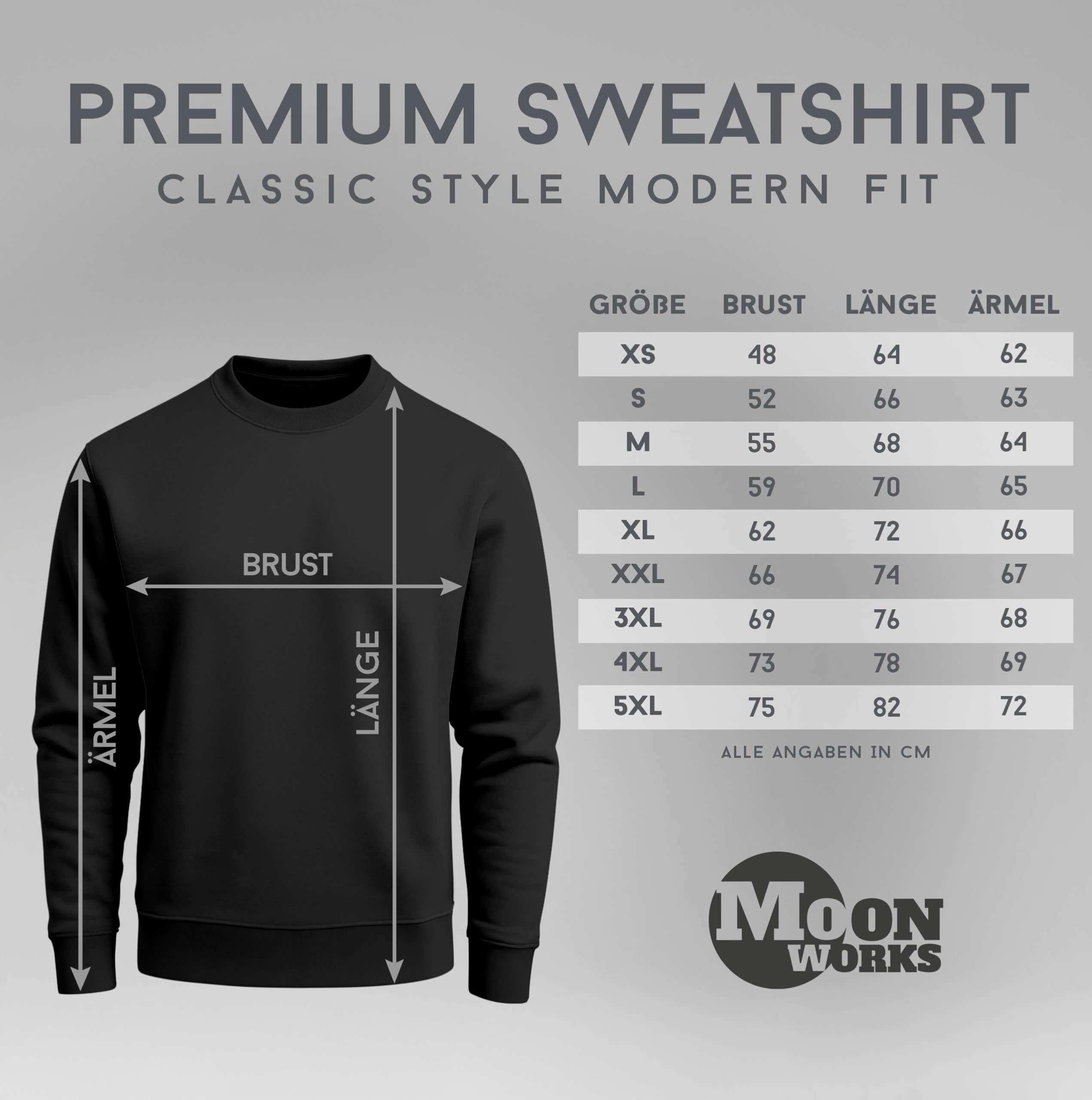MoonWorks Sweat-shirt de Noël pour homme - Motif renne - Imprimé - Tenue de Noël