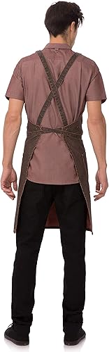 Vista 3 de Chef Works Unisex Denver Cross-Back Bib Apron