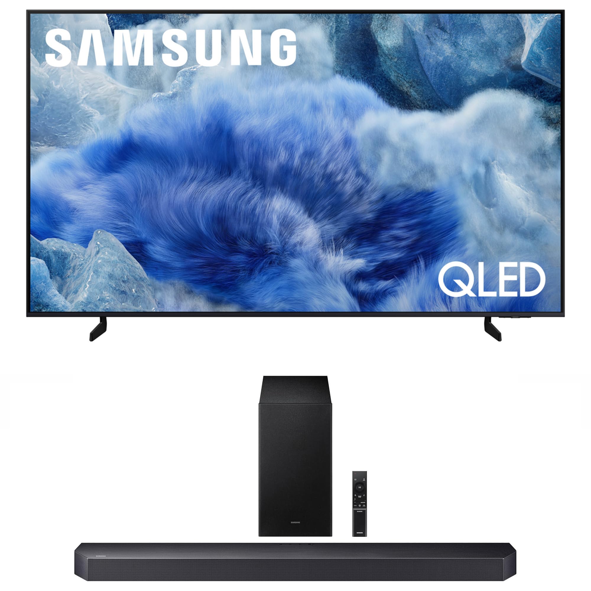 Samsung QN75Q8FAAFXZA 75 Inch Class QLED Q8F 4K Vision AI Smart TV with a HW-Q600F Q Series Soundbar 3.1.2 Ch Sound and Subwoofer (2025)