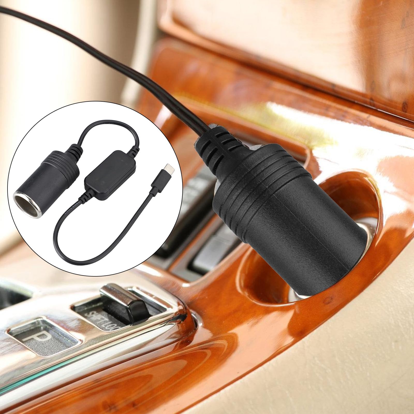 4/2Pcs presa accendisigari per auto USB C Type-C a 12V maschio a femmina adattatore accendisigari cavo di alimentazione  34