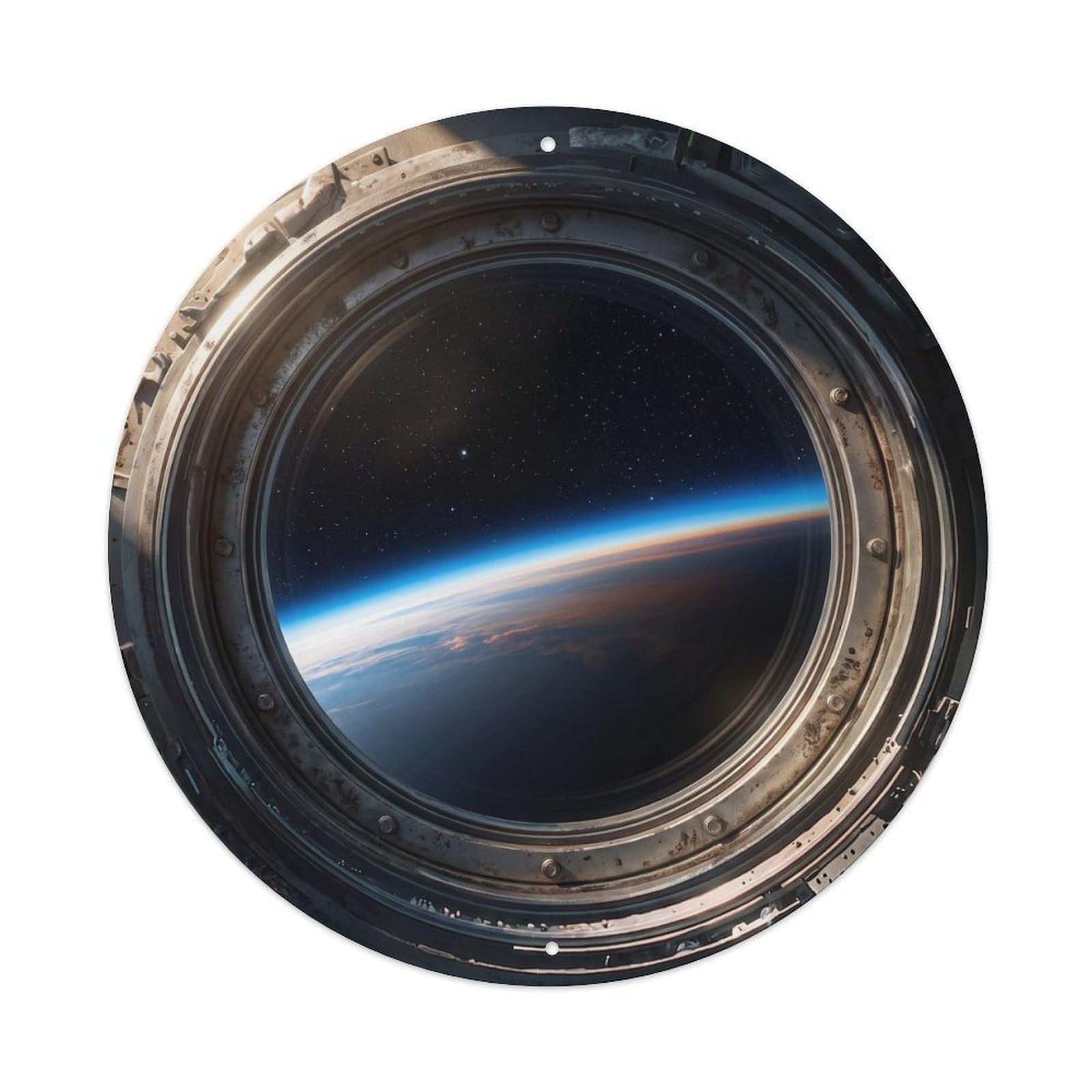 Earth Atmosphere Edge Limb Metal Tin Sign
