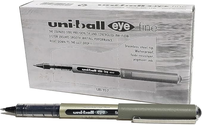 Uni-Ball-Boligrafo de tinta líquida Uni-Ball Rollerball Eye Fine UB-157 Violeta