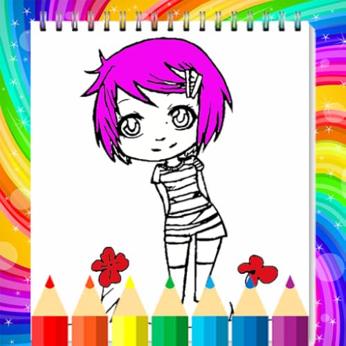 Cute Chibi Girl Coloring Book