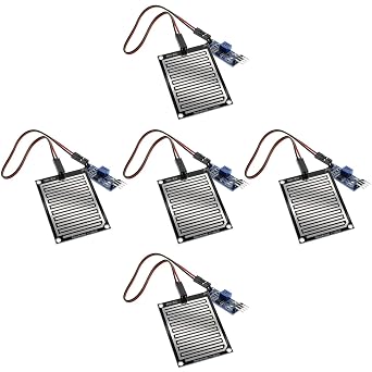 RASBEE LM393 Raindrop Sensor Switch Set of 5 Raindrop Sensor Weather Monitor Sensor Nickel Plate 3.3 - 5 V Parallel Import Rainfall Water Rain Sensor Detector High / Low Level