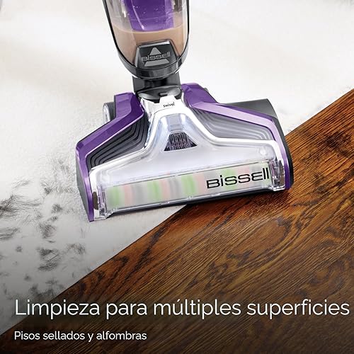 Miniatura 4 de BISSELL Crosswave Pet Pro Todo en Uno - Aspiradora y trapeadora inalámbrica para suelos duros y alfombras, púrpura, 2306A