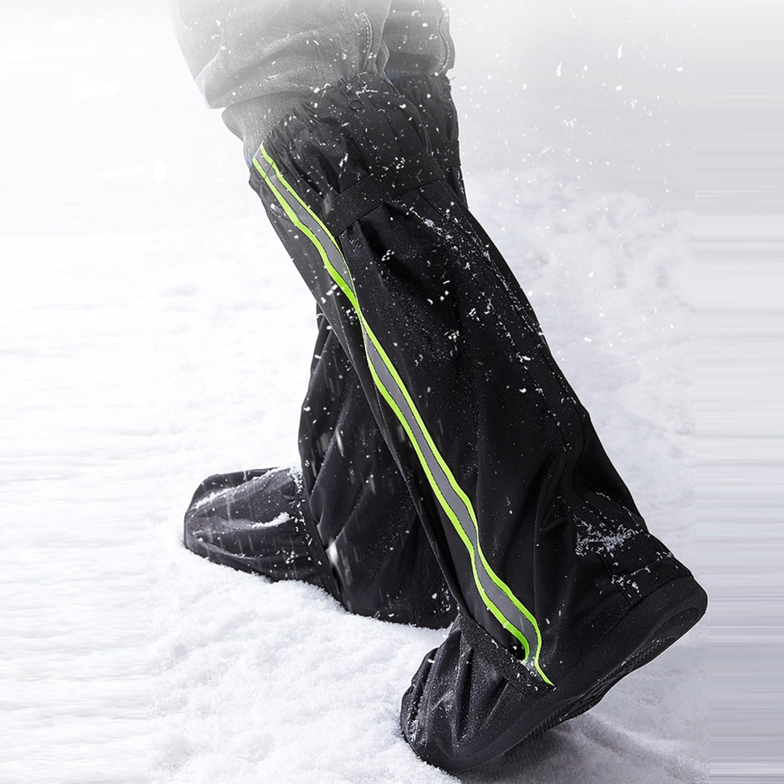 Polainas de Nieve, Polainas Ajustables for Exteriores, for Senderismo en Barro,y Nieve, Caza, Escalada o esquí, aplicables a Hombres y Mujeres(Color1,XL)