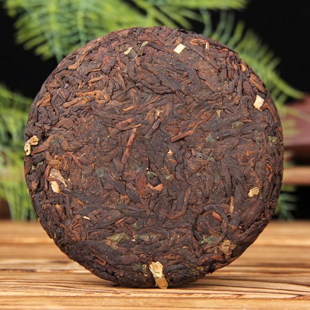 Yunnan Reifer Pu-Erh Tee | Qualitätsstufe A, Teekuchen Mit Klebreis-Geschmack | Sanft & Mild | Natürliches Gesundes Getränk (100g*5)
