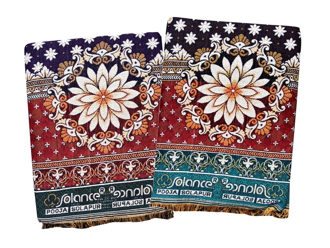Buy Solance by Mandhania Solapur Chaddar Cotton Blanket, Bed Sheet