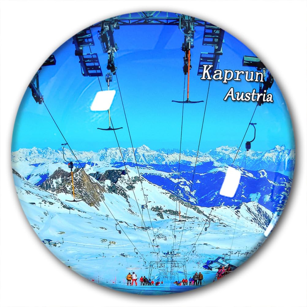 Austria Kaprun Fridge Magnet Refrigerator Stickers Decorative Magnet Travel Souvenir Glass