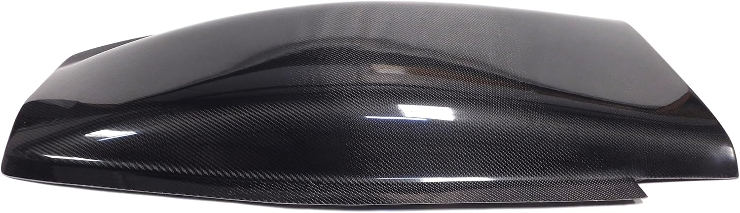 PR-345cc - Bubble Cowl Induction Hood Scoop - 50" L x 3" H x 27" W- Carbon Fiber – Clear Gel Coat