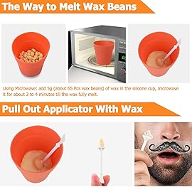 120g Long-Lasting Nose Hair Waxing Kit with 48 Applicators | Painless and Easy Mustache Guard | CoFashion Nose Hair Remover for Men and Women